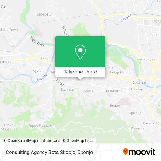 Consulting Agency Bots Skopje map