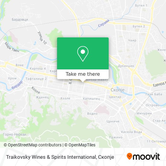 Traikovsky Wines & Spirits International map