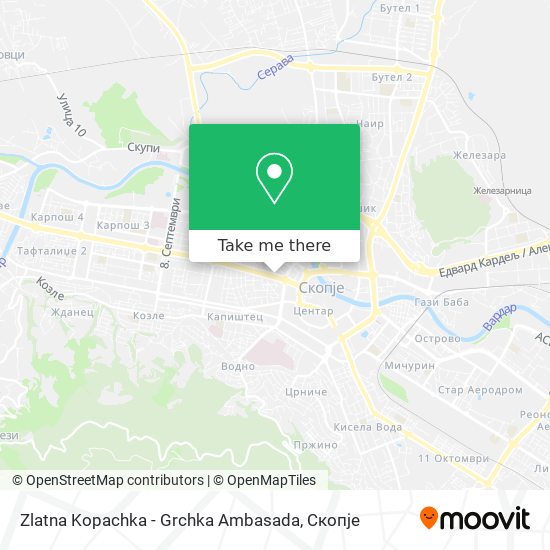 Zlatna Kopachka - Grchka Ambasada mapa