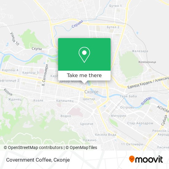 Covernment Coffee map