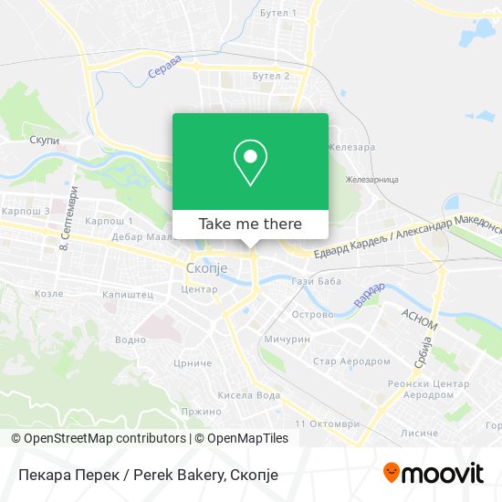 Пекара Перек / Perek Bakery map