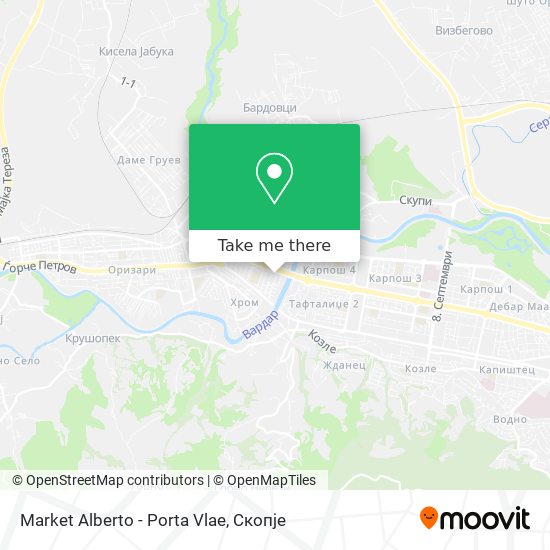 Market Alberto - Porta Vlae map