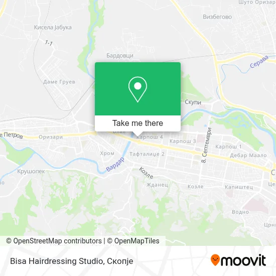 Bisa Hairdressing Studio map