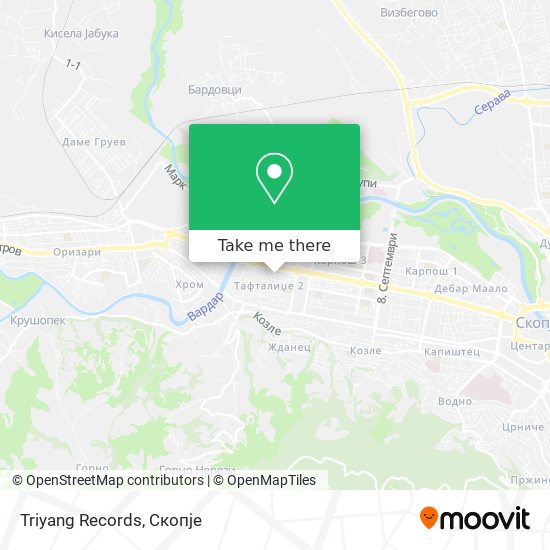 Triyang Records map