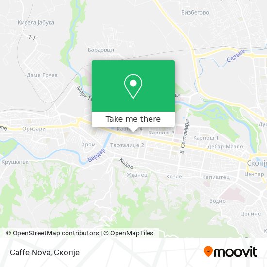 Caffe Nova map