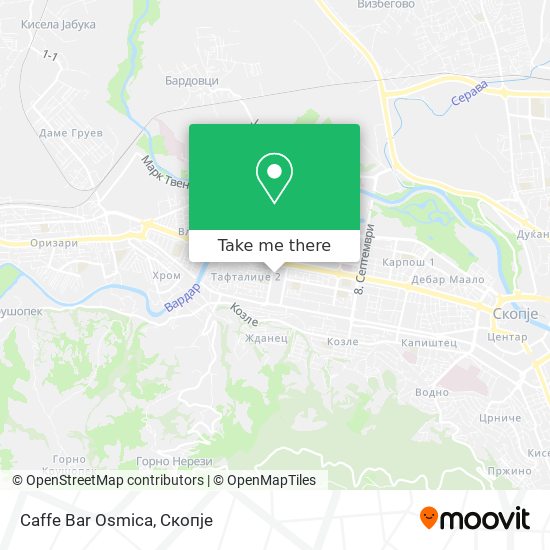 Caffe Bar Osmica map