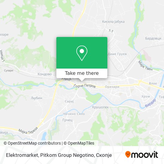 Elektromarket, Pitkom Group Negotino map