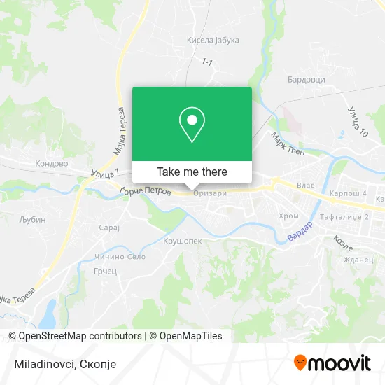 Miladinovci map