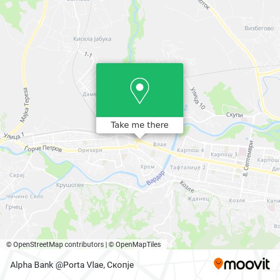 Alpha Bank @Porta Vlae map