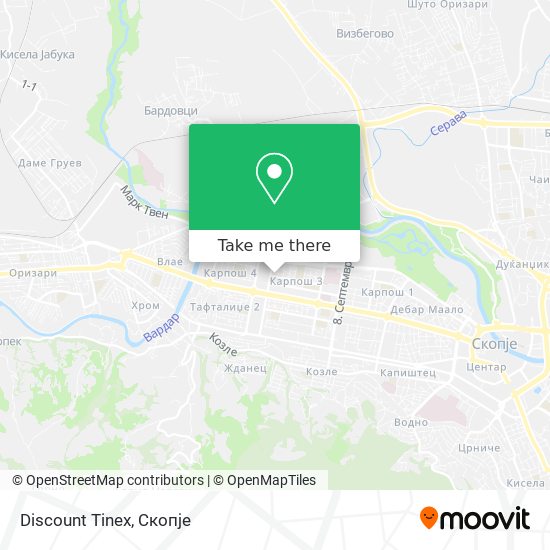 Discount Tinex mapa
