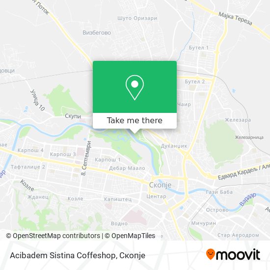 Acibadem Sistina Coffeshop map
