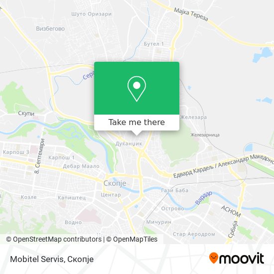 Mobitel Servis map