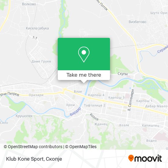 Klub Kone Sport mapa