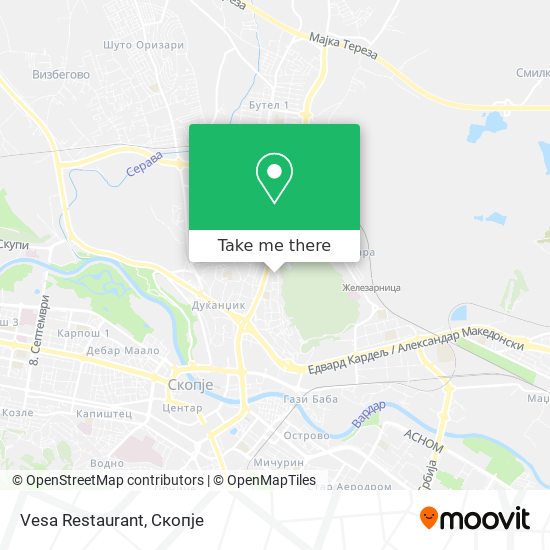 Vesa Restaurant map