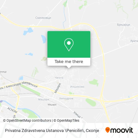 Privatna Zdravstvena Ustanova \Penicilin\ mapa