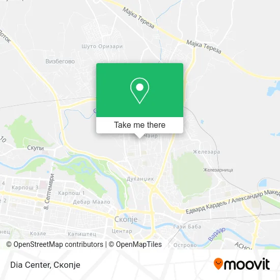 Dia Center map