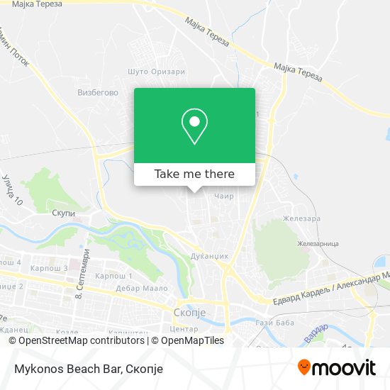 Mykonos Beach Bar map