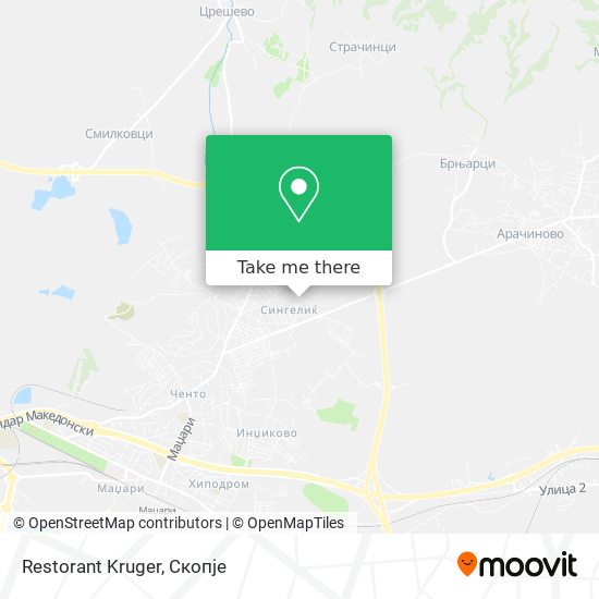 Restorant Kruger map