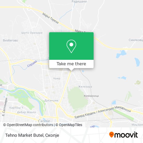 Tehno Market Butel map