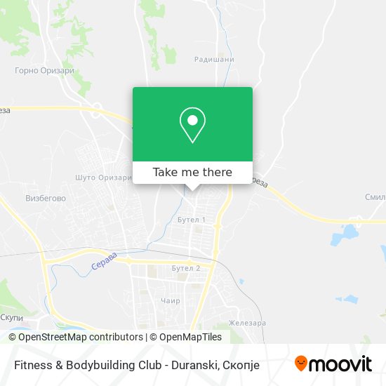 Fitness & Bodybuilding Club - Duranski map