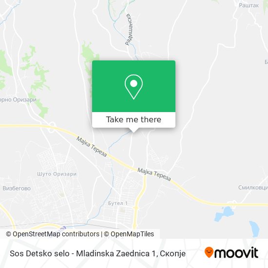 Sos Detsko selo - Mladinska Zaednica 1 map
