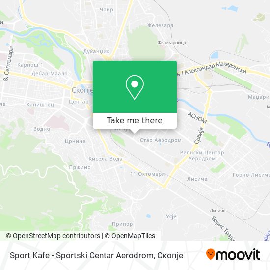 Sport Kafe - Sportski Centar Aerodrom map