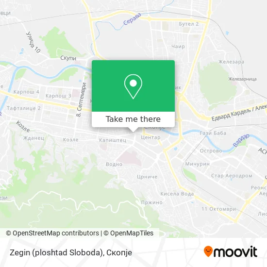 Zegin (Sloboda Square) map