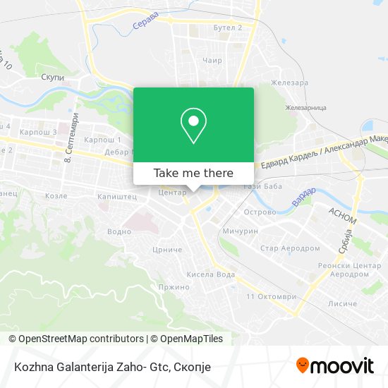 Kozhna Galanterija Zaho- Gtc map