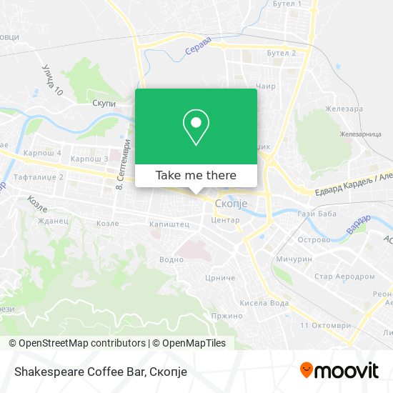 Shakespeare Coffee Bar map