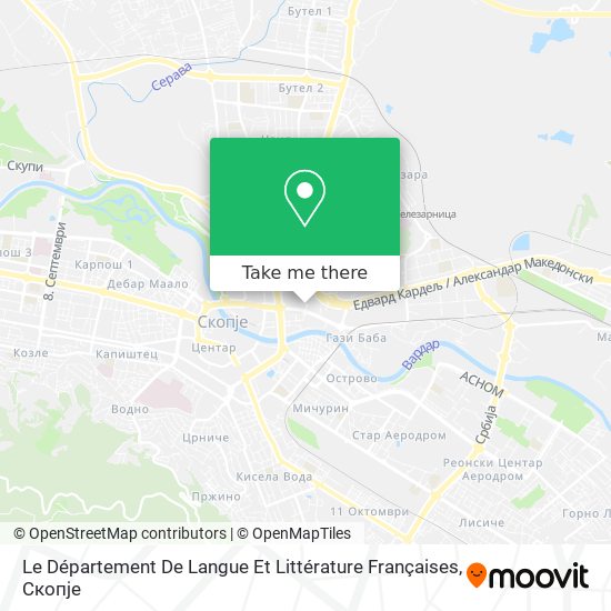 Le Département De Langue Et Littérature Françaises map