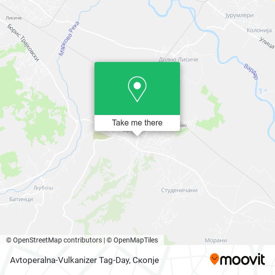 Avtoperalna-Vulkanizer Tag-Day map