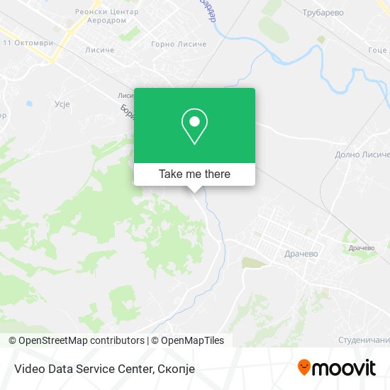 Video Data Service Center map