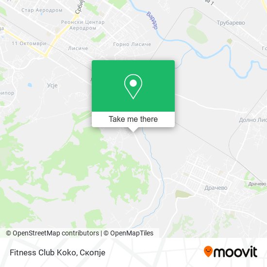 Fitness Club Koko map