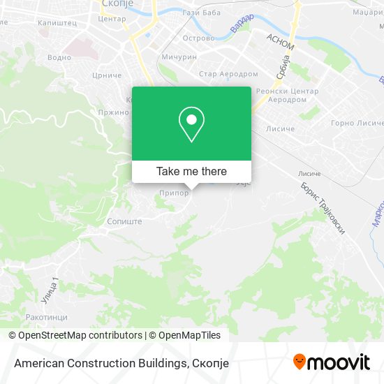 American Construction Buildings map