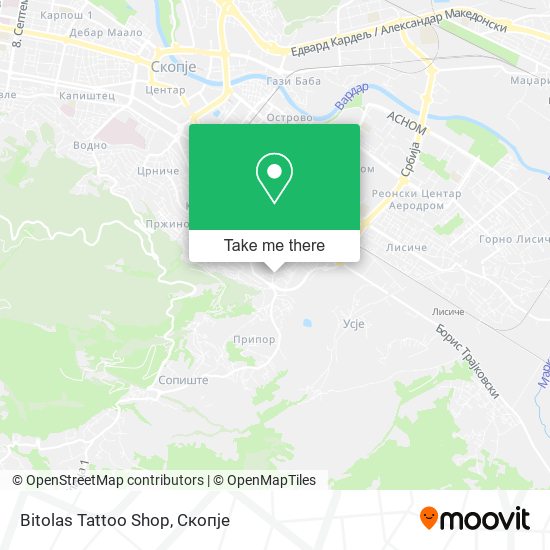 Bitolas Tattoo Shop map