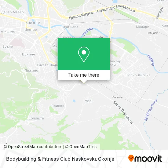 Bodybuilding & Fitness Club Naskovski map