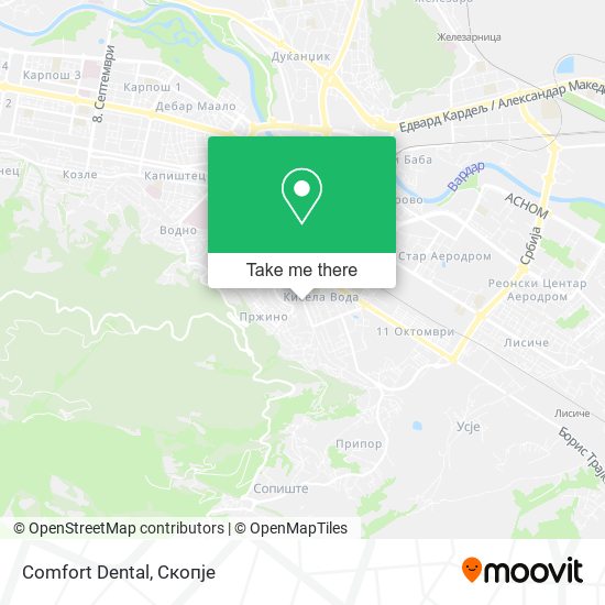 Comfort Dental mapa