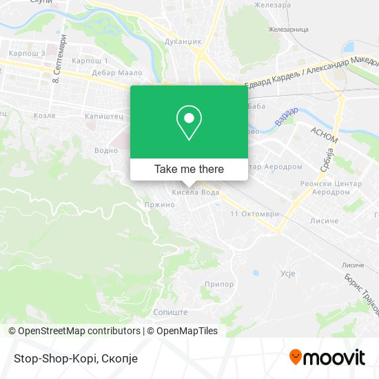 Stop-Shop-Kopi mapa