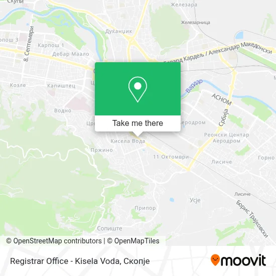Registrar Office - Kisela Voda map