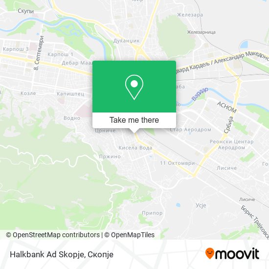 Halkbank Ad Skopje map