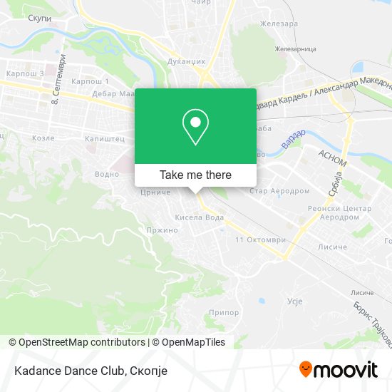 Kadance Dance Club map
