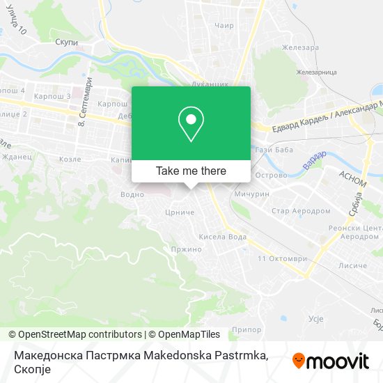 Македонска Пастрмка Makedonska Pastrmka mapa