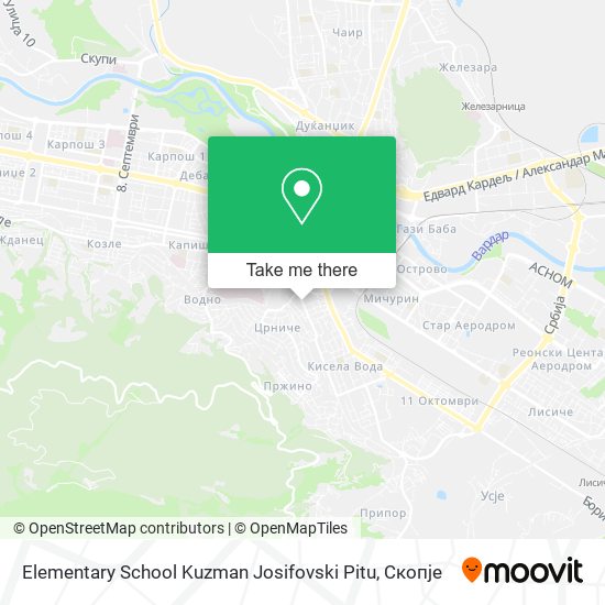 Elementary School Kuzman Josifovski Pitu mapa
