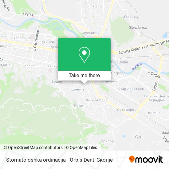 Stomatoloshka ordinacija - Orbis Dent map