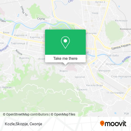Kozle,Skopje map
