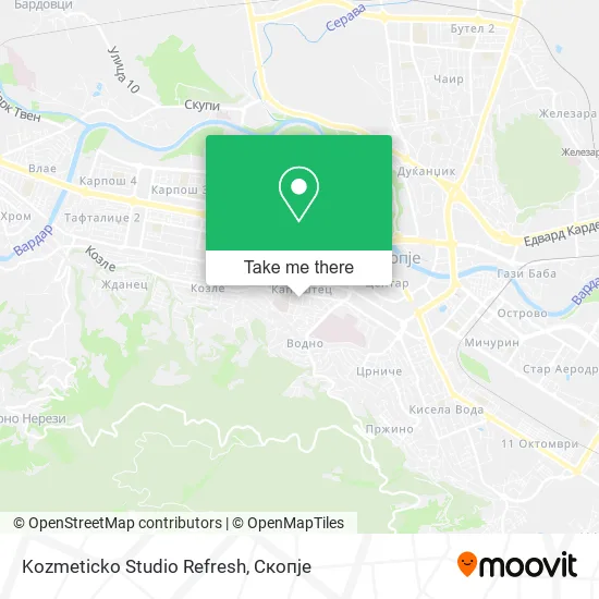 Kozmeticko Studio Refresh mapa