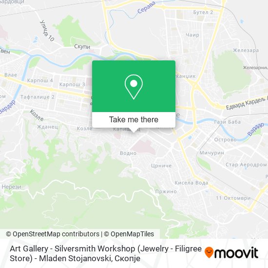 Art Gallery - Silversmith Workshop (Jewelry - Filigree Store) - Mladen Stojanovski map