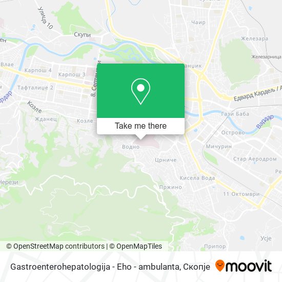 Gastroenterohepatologija - Eho - ambulanta map
