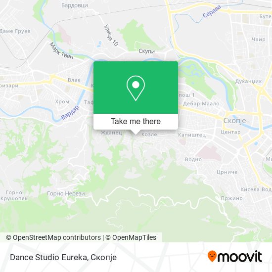 Dance Studio Eureka map