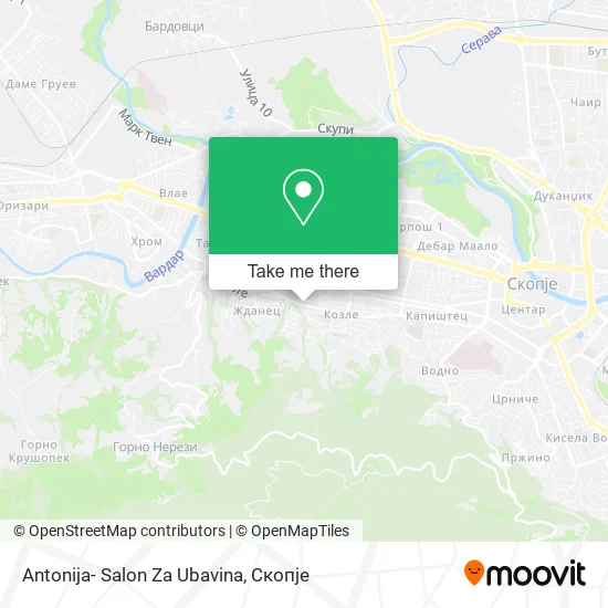 Antonija- Salon Za Ubavina map
